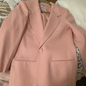 Pendleton Soft Pink Wool Blazer Jacket